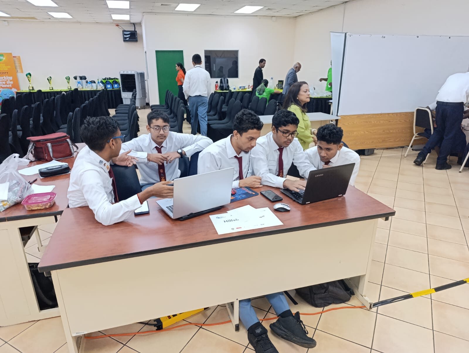 Students building with real energy data
